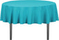 LinenTablecloth 70-Inch Round Polyester Tablecloth Turquoise