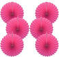 Red Graduation Party Decor,Girls Party Decorations ,Party Supplies Party Fans 16in, Anniversary Decorations for Party,Wedding Graduation Events Accessories 30 Color DIY Set （Rose Red）