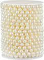 48 Feet Faux Pearl Beads Garland 8mm Craft String Pearls for Wedding Centerpiece Christmas Tree and Flowers Decoration DIY (Ivory)