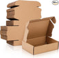 Qilery 100 Pcs Shipping Boxes Cardboard Gift Corrugated Cardboard Brown Boxes Mailer Packaging for Mailing Small Business Present (5.91 x 3.94 x 1.57 Inches)