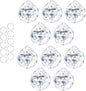 10pcs Crystal Ball Prism Sun Catcher Rainbow Maker Pendants 40mm Decorative Ball Paperweight for Table Decor, Wedding Party Centerpieces