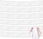 6 Pack 10 Feet White Foil Fringe Garland Metallic Tinsel Streamers Banner Wall Hanging Curtain Backdrop for Parade Floats, Birthday, Graduate, Mother's Day, Wedding Party Decoration