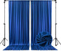 10 x 7 Feet Royal Blue Backdrop Curtain for Partie, Background Curtains for Photoshoot, Birthday, Wedding, Halloween, Thanksgiving, Christmas, New Year Party Decorations 5Ft x 7Ft, 2 Panels