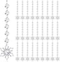 Nuenen 100 Pcs Acrylic Hanging Crystals for Centerpieces Chandelier Clear Crystal Garland Strands Ornament Acrylic Clear Beads Prisms Pendant for Christmas Tree Window Home Decoration(Snowflake)