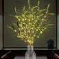 Olive Branches for Vases with Battery Operated Lights 33 Inches, 99LED Lighted Olive Tree Branches with Timer for Indoor Outdoor Spring Christmas Room Wedding Decoration