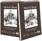 9" x 12" Sketch Book, Top Spiral Bound Sketch Pad, 2 Packs 100 Sheets Each (68lb/100gsm), Acid Free Art Sketchbook Artistic Drawing Painting Writing Paper for Kids Adults Beginners Artists