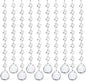 10 PCS Crystal Garland Strands, 33ft Hanging Crystal Strings for Window Curtains Doorway Decorations, Acrylic Clear Ball Crystal Ornaments for Christmas Tree, Wedding Party Home Chandelier Decor