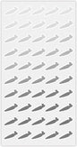 50 Wedding Meal Stickers - Food Identifier & Menu Choice Place Cards for Party Seating - Meal Option Indicator (Silver, Carrot)