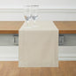 Solino Home Linen Hemstitch Table Runner 36 Inches - Cotton Linen Small Table Runner 14 x 36 Inch Ideal for Dresser and Coffee Tables - Fall, Autumn, Halloween, Thanksgiving, Christmas