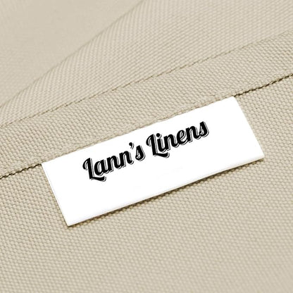 Lann's Linens - 10 Premium 90" x 156" Tablecloths for Wedding/Banquet/Restaurant - Rectangular Polyester Fabric Table Cloths - Beige