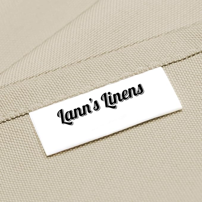 Lann's Linens - 10 Premium 90" x 132" Tablecloths for Wedding/Banquet/Restaurant - Rectangular Polyester Fabric Table Cloths - Beige