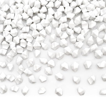 White Vase Fillers for Home Decor, Fake Crushed Ice Cubes, Vase Fillers, 150 pcs Reusable Fake ice Cubes for Photography Accessories Props Decoration for Wedding