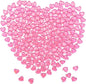200pcs Pink Hearts Vase Filler Valentines Day Decorations, Acrylic Hearts Shaped Valentines Day Decor Plastic Heart Table Decor Pink