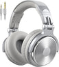 OneOdio Wired Over Ear Headphones Studio Monitor & Mixing DJ Stereo Headsets with 50mm Neodymium Drivers and 1/4 to 3.5mm Jack for AMP Computer Recording Podcast Keyboard Guitar Laptop - Silver