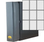 Ursae Minoris Manor Library Deluxe 3 Q-Ring Standard Format Binder for Up to 900 Sports / Trading Cards - Dark Gray