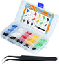 300Pcs Jumper Caps Kit 2.54mm 2.0mm 1.27mm Compatible with Arduino Raspberry Pi PCB Circuit Board Connection Pin
