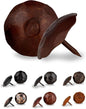 50 Pack 1.5" Round Head Iron Clavos Decorative Nails – Sealed Rusted – Handmade Rustic Round Fasteners for Farmhouse Shutters, Faux Wood Beams, Barn Doors, Shutters, Gates – Ornamental Wood Accent