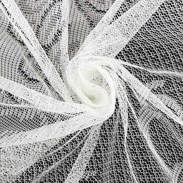 Tableclothsfactory 90" White Premium Lace Round Tablecloth for Banquet Party Wedding Event Home Decor