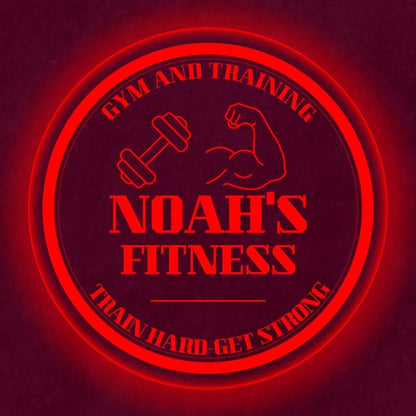 Custom Gym LED Sign – Personalized Color Changing Acrylic Wall Decor for Home Gym, Workout Room, or Man Cave (Gym, 20 INCHES)