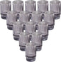 Serene Spaces Living 3.75in Smoke Ribbed Glass Votive Holder, Decorative Centerpiece for Wedding, Christmas, Thanksgiving, Dining Table, Home Décor, 2.25" Diameter & 3.75" Tall, Pack of 32