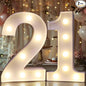 Pooqla 21st Birthday Decorations for Her Him, Light Up Number 21 for Party Table Decorations, 21st Birthday Gift for Women Men, Backdrop Wall Decor for 21st Wedding Anniversary Decoration