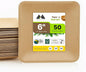 magnus EKO Kraftware | 6 Inch Square Plates 50 Pcs | Disposable Plates | Like Bamboo Plates For Appetizer & Desert | Eco Friendly, Compostable & Biodegradable plates for Catering, Weddings, Parties