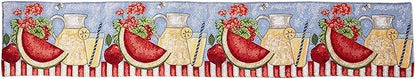 Tache 13x54 Fruity Drinks Table Runner, Colorful Watermelon Lemonade Decorative Spring Summer Woven Tapestry Dresser Coffee Kitchen Dining