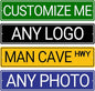 Custom Reflective Street Signs - Single/Double Sided Outdoor Metal Signs with Text, Photo, Logo - Personalized for Office, Business, Home - 4x18 Inch Rust Free .040 Aluminum