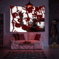 QGHOT Halloween Tapestry Wall Hanging, Scary Bloody Backdrop Horror Tapestry Blood Splatter Halloween Background Party Decorations for Bedroom College Dorm Wall Decor (59.1"x51.2")