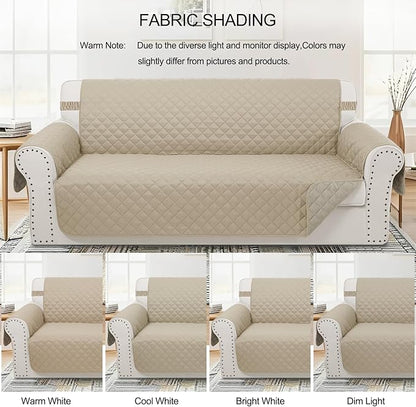 Recliner Chair Covers Reversible Sofa Cover Couch Cover for Pets Lazy Boy Furniture Protector(23''Chair,Sand/Beige)
