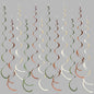 36 Pcs Jungle Hanging Swirl Decorations Sage Green Brown Beige Felt Swirl Streamer Spiral Ceiling Garland for Safari Jungle Woodland Wild One Birthday Neutral Baby Shower Party Decorations Supplies