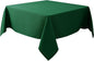 Biscaynebay Textured Fabric Christmas Square Tablecloths 54x54 Inches, Hunter Green Water Resistant Spill Proof Tablecloths for Dining, Kitchen, Wedding and Parties etc. Machine Washable