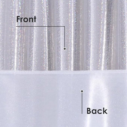 Fitable Silver Sequin Tablecloth for Parties 60x84 Inch - Sparkle Glitter Table Cloth Laser Rectangle Table Cover Overlay for Wedding Baby Shower Ceremony Birthday Cake Table Holiday Banquet