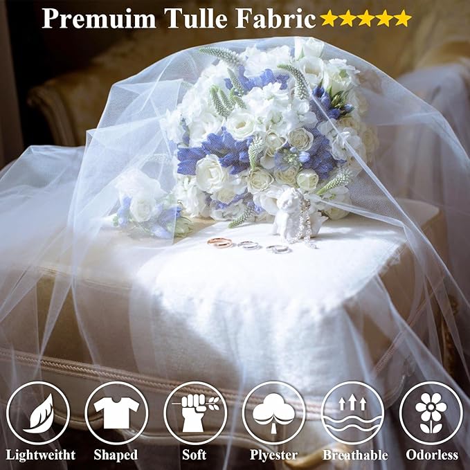 54" by 20 Yards Tulle Fabric Rolls Turquoise Tulle Ribbon Tutu Spool Bolt for DIY Wedding Decoration Baby Shower Tutu Skirt Gift Wrapping Large Matte Tulle, Roll Packaging (Turquoise)