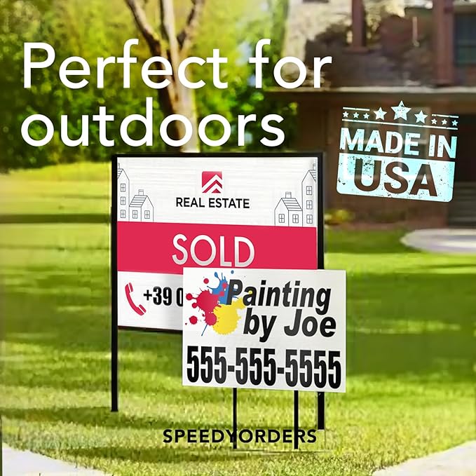Custom Outdoor Metal Signs, Personalized Aluminum Signs, Customized Safety Signs, Metal Business Signs, Waterproof Outdoor Business Signs, White Aluminum (Green & White, 18x12 In)
