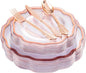 NOCCUR 150PCS Rose Gold Plastic Plates&Rose Gold Silverware-Include 30Dinner Plates, 30Salad plates, 90 Disposable Rose Gold Utensils- Ideal for Weddings, Party,Shower