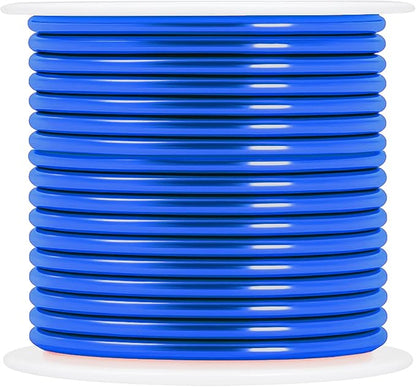 Mandala Crafts 14 Gauge Anodized Aluminum Craft Wire for Jewelry Making – 330 FT Colored Flexible Silver Lavender Purple Pink Ice Blue Turquoise Wire - Bendable for Bonsai Armature Crafting Sculpting
