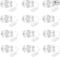 Fairy Lights Battery Operated String Lights - 12 Pack 7ft 20 LED Silver Wire Starry Light for Mason Jars DIY Picture Walls Shelves Arts Crafts Trees Branches Bedroom Wedding Party Decor(Pure White)