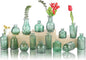 Bud Vases in Bulk 15 Pcs,Small Glass Vases for Flowers as Wedding Centerpieces for Tables,Clear Flower Vases Suitble for Wedding Decorations,Christmas,Anniversary,Birthday Party (Dark Green)