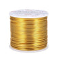 BENECREAT 15 Gauge 220FT Aluminum Wire Anodized Jewelry Craft Making Beading Floral Colored Aluminum Craft Wire - Gold