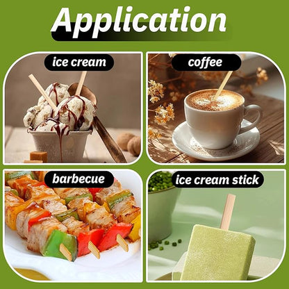 1000PCS Coffee Stirrers Bamboo Coffee Stir Sticks Disposable Hot Drink Beverage Stirring Swizzle Stir Sticks For Coffee Milk Juice Cocktail Chocolate For Party Bar 5.5 Inch Square