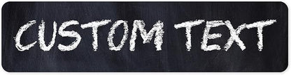 Custom Sign, Custom Street Sign, 11 Font Colors, 13 Font Styles, 4 Hole Options, 22 Sizes, 12x48 Inches, Rust Free DiBound, Fade Resistant, Made in USA by My Sign Center (Chalkboard Black)