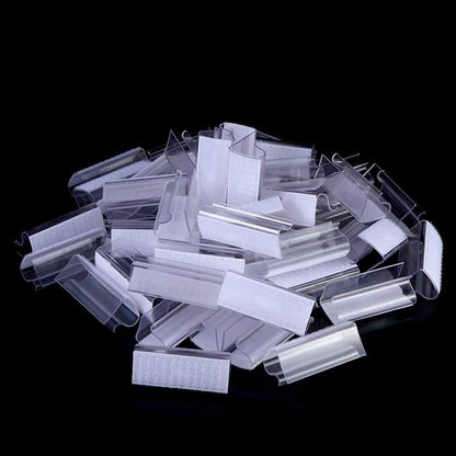 Boao 50 Pieces Table Skirting Clips EC Model Tablecloth Clips for Table 3/4 Inch - 1 Inch with Hook Loop for Indoor Outdoor Events