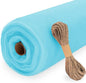 Baby Blue Tulle Fabric Roll, 54" x 40 Yards (120FT) Tulle for Wedding Decoration DIY Tutu Party Backdrop Baby Shower Table Skirts Gift Wrapping