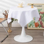 Square White Tablecloth 43 x 43 Inch Polyester Fabric Washable Table Cloth Decorative Wrinkle Resistant Solid Color Table Cover for Kitchen Dinning Party Wedding Camping