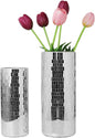 WDHODEC Disco Vase for Flowers 2 PCS Glass Mirror Vases for Living Room, Dining Room Centerpieces, Wedding Office Decorative Display Fresh Flowers, Candles, Or Seasonal Decorations