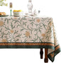 patdrea Designer French Linen Table Cloth for Rectangle Table,Vintage Fall Decorative Tablecloth,Floral Decoration Cover for Kitchen Dining Christmas,Tea Party,Thanksgiving,55"x87"-Littledaisy