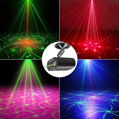 DJ Disco Ball Party Lights with Sound-Activated Remote, Durable ABS RGB LED Strobe Stage Lighting, Light Projector for Xmas/Rave/Club/Bar/Home Room Decoration, Gift for Birthday and Fetivals