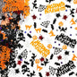 Halloween Party Glitter Pumpkin Spider Web Bat Plastic Foil Metallic Sequin Confetti Sprinkle for Table Decoration, 60g