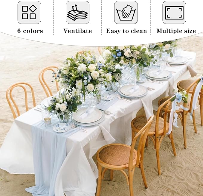 Fitable Black Tableclothes for Rectangle Tables, 6 Pack - 90 x 132 Inch - Reusable and Elegant Tablecloths, Polyester Fabric Table Covers for Wedding, Party, Banquet, Formal Events